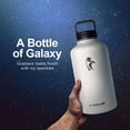 thumbnail image 2 of Bouteille d'Eau de Demi-Gallon Isolée 64 oz avec Couvercles en Paille et 3, Coolflask Galaxy Grand Acier Inoxydable Réutilisable en Métal, 2 of 5