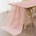 thumbnail image 6 of 2Pack 10ft Table Runner 29x120 Inch Sheer Romantic Table Runner for Wedding Birthday Party - Style 3, 6 of 6