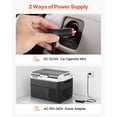 thumbnail image 4 of VEVOR 12 Volt Car Refrigerator, 26.4QT/25L Car Fridge, Portable Electric Cooler with -4℉~68℉ Adjustable Temperature, 12/24V DC and 100- 240V AC Compressor Freezer for Outdoor, Camping, Travel, RV, 4 of 9