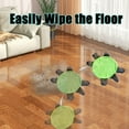 thumbnail image 6 of Green Floor Turtle Foot Mop – Cute Double Turtle Shaped Floor Cleaning Hands Free Mop for Dust, Fun Animal Shaped Washable Bathroom Decor, Washable Reusable Foot Cleaner for Home And Floors (11.8"), 6 of 6