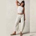 thumbnail image 3 of 2026 New Fashionable Casual Women's Loose Wide-Leg Pants, Mid-Low Waist, Washed Denim Trousers, 3 of 5