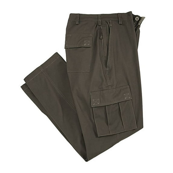 Victory Outfitters Men’s Cotton Twill Cargo Pants w/Multi Pockets - Olive 30 - 38