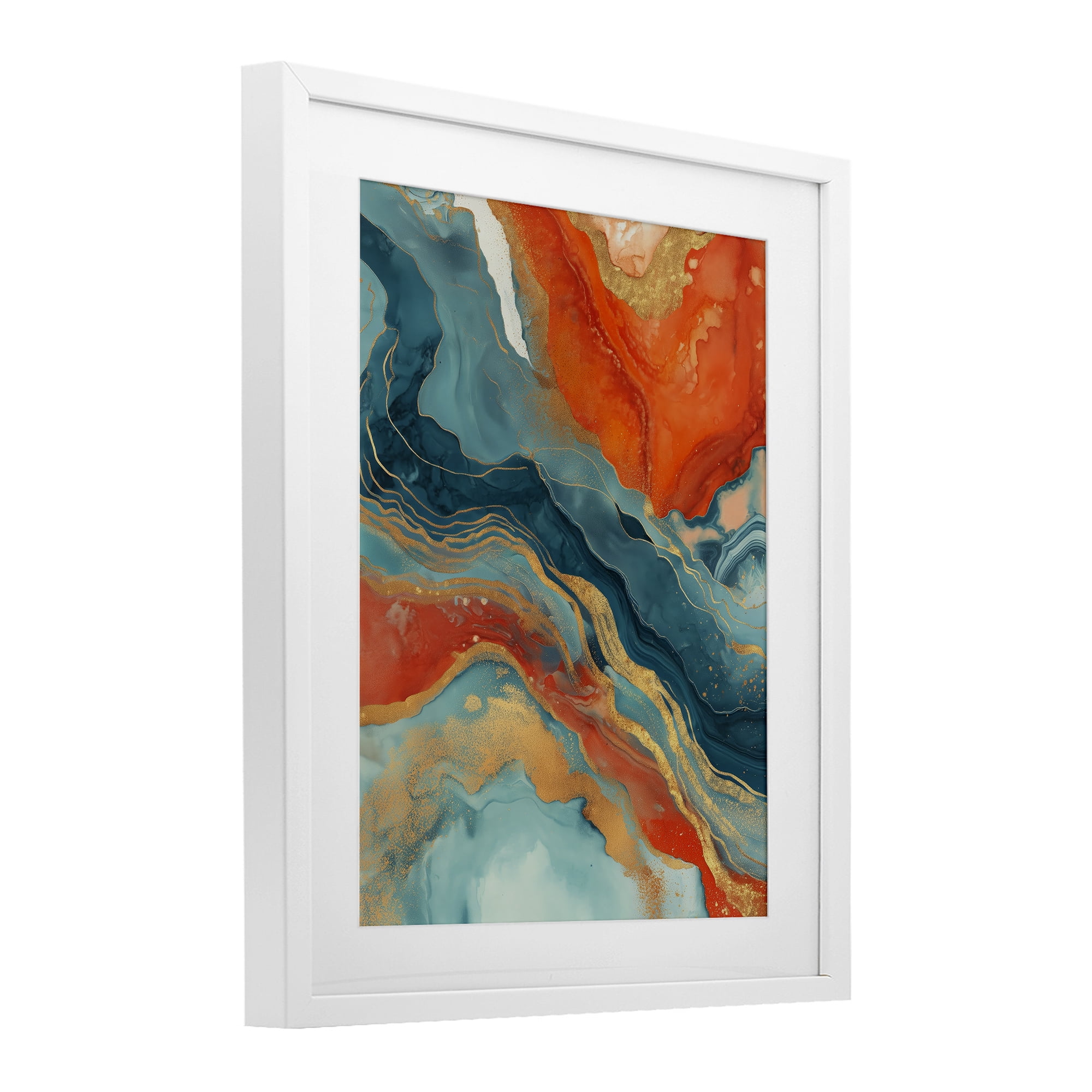 Stupell Industries Vibrant Fusion Movement White Framed Print Under Glass, design by Svetlana Aleynikova