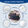 thumbnail image 3 of 2 Pack Outdoor Waterproof Throw Pillows,Independence Day Patriotic Stars on Blue Decorative Square Pillow Case Patio Pillows for Chair Couch Sofa 16x16in, 3 of 9