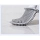 thumbnail image 5 of Cabezal de cepillo de limpieza de inodoro Flexible con cerdas de silicona, organización con Base de ranuras de ventilación (blanco), 5 of 5