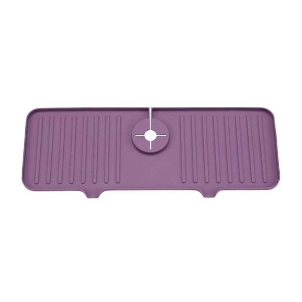 Alfombrilla absorbente antideslizante Perfecl para grifo Violeta 39,5 cm x 14 cm
