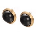 thumbnail image 4 of Yoursfs Black Pearl Earrings Clip on Earrings for Women with Non Pierced Earrings Gold Plated, 4 of 5