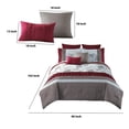 thumbnail image 7 of 8 Piece King Polyester Comforter Set with Floral Print, Multicolor- Saltoro Sherpi, 7 of 7