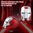 thumbnail image 2 of Satmonnus Wearable MK5 Iron Helmet 1:1 Scale with Remote, Touch, and Voice Control Modes, Featuring Sound Effects, Ideal for Role-Playing and Halloween Gifts, Adult Collectible Edition, 2 of 7