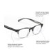 thumbnail image 3 of Lentes de Lectura eyebobs Old Sport Negro Gris Degradado +1.25, 3 of 7