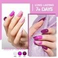 thumbnail image 3 of Gellen Nail Polish, Quick Air Dry 6 Colors Nail Lacquer Set Lavender Purple Trendy Nail Polish Kit for Nail Manicure DIY Art Home, No UV Light Needed, 0.33 oz Each Bottle, 3 of 10