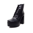 thumbnail image 1 of Bota Dasalo Negra De Agujeta Con Plataforma Para Mujer, 1 of 4