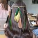 thumbnail image 1 of Tocado de plumas tejidas a mano, diadema de plumas bohemias, banda para el pelo de plumas creativa, borla para sesiones fotográficas, vestido elegante, 1 of 8
