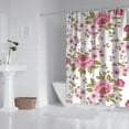 thumbnail image 3 of Waterproof Pioneer Shower Curtain 84x72 Inch Polyester Unique Colorful Floral Shower Curtain for Bathroom Hotel Home Decor with 12 Plastic Hooks, 3 of 5