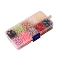 thumbnail image 2 of EHJRE Bulk Flat Back Half Round Handmade Pearls Scrapbook ABS Bead DIY Craft 6mm 2400pcs, 2 of 6
