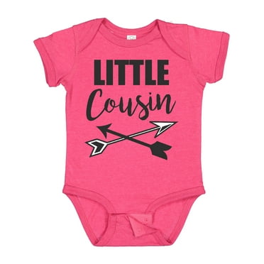 Inktastic Little Cousin with Arrows Boys or Girls Baby Bodysuit
