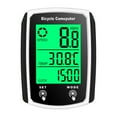 thumbnail image 1 of Wired Bike Computer 19 Functions Touch Bike Speedometer Waterproof Computer with Backlight, 1 of 7