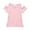 0-Pink188, variant on Girls Cold Shoulder Short Sleeve T-Shirt Casual Cotton Soft T Shirt Tee, Sizes 12M-5T