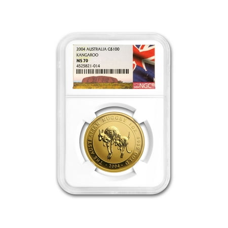 2004 Australia 1 oz Gold Kangaroo MS-70 NGC