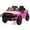 Pink, variant on Kidzone 12V Licensed RAM 3500 Ride-On Truck for Kids, Battery Powered Electric Car w/Parent Remote Control & Manual Drive, Bluetooth, LED Lights - White