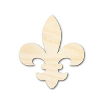 Unfinished Wood Fleur di Lis Shape 16" / 1/8"