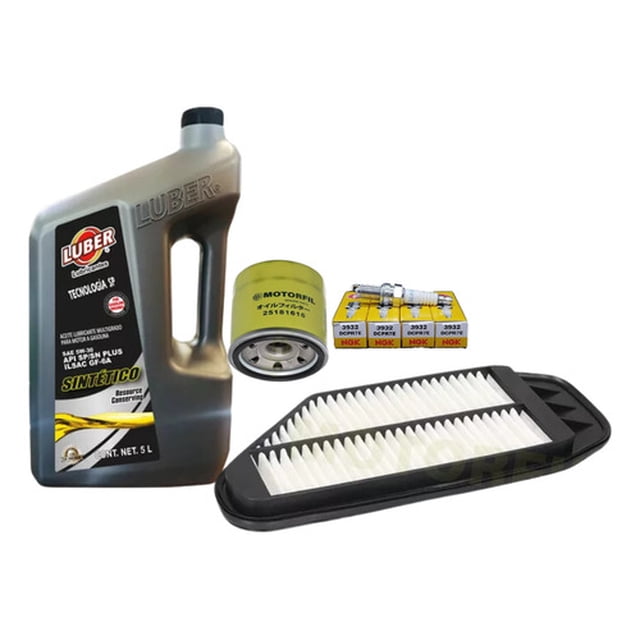 Kit Afinacin Spark 2011-2018 1.2 20w50 Bplatino Luber 5w30