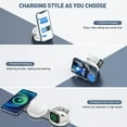 thumbnail image 5 of Wireless Charger for iPhone, 3 in 1 Charging Station for iPhone Devices, 15W Fast Wireless Charger Stand for iPhone 16 15 14 13 12 Pro Max, Charging Pad for AirPods 3/2/Pro, iWatch 9/8/7/6/SE/5/4, 5 of 8