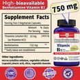 thumbnail image 6 of 2 Pack Vitamin B1 Benfotiamine 750mg Per Serving, 120 C apsules Ultra Bioavailable B Vitamins Supplement, Converted to Active Thiamine | Non-GMO, Gluten Free, 6 of 6
