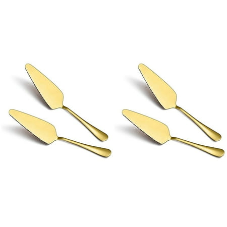

Golden Cake Pie Server Wedding Cake Knife and Server Set 4 Pieces