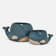 thumbnail image 3 of Linen Chest Blue Whale Planter, 3 of 4