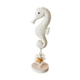 thumbnail image 5 of WLPZXP Decorative seahorse figurines, seahorse statue, rustic wooden sculpture, coastal White, 5 of 9