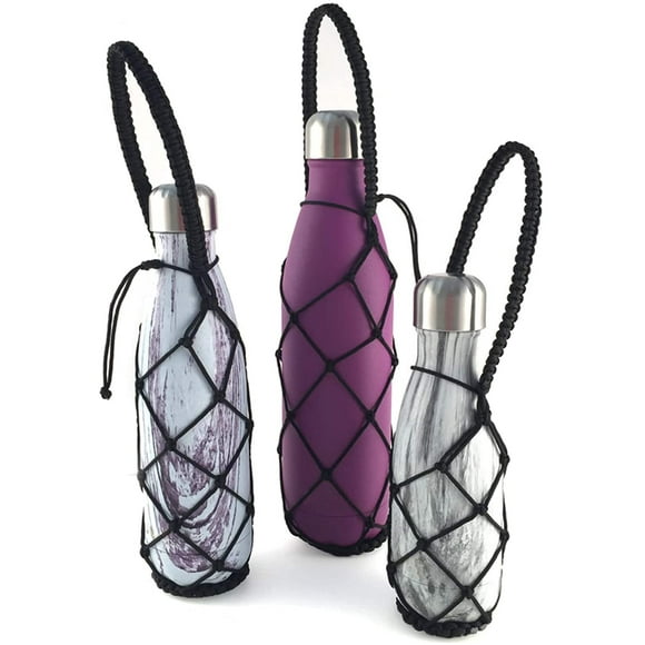 Gearproz HydroNet Handle - Compatible with S'well, Simple Modern, Mira, Manna Stainless Steel Water Bottles â€” Available in 9 oz, 17 oz, 25 oz (Black, 9 oz)