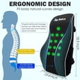 thumbnail image 5 of Lumbar Support Pillow, Memory Foam Ergonomic Back Cushion, for Office Chair Car Gaming, Lower Back Pain Relief, 5 of 14