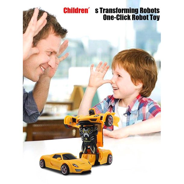 Mini 2 In 1 Car Robot Toy Anime Action Collision Transforming Model Deformation Vehicles Toy Gift For Children heqiyong toy