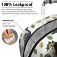 thumbnail image 5 of Womens White Cartoon Dinosaurs Green Yellow Leaves Pattern Lunch Box for Work,Insulated Lunch Bag for Women,Loncheras Para Mujer,Leakproof Adult Lunch Bag for Work,Beach,Travel,Picnic,Camping, 5 of 7