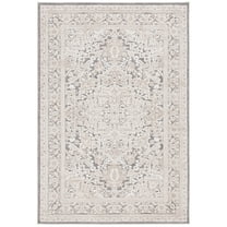 SAFAVIEH Cabana Joshua Medallion Indoor/Outdoor Area Rug, Beige/Ivory, 8' x 10'