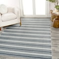 thumbnail image 4 of JONATHAN Y WASHABLE 5 x 8 Area Rug, Fawning Two-Tone Striped - Cream/Dark Gray, WSH304A-5, 4 of 9