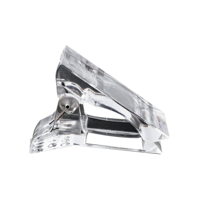 Nail Extension Clamp Nail Tip Plastic Transparent Clamp Manicure Mold Fixed Clip Manicure Accessory