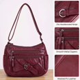 thumbnail image 6 of Spencer Women's Handbag, PU Leather Shoulder Bag for Women, Multi-Pocket Crossbody Purse, Pocketbook with Adjustable Strap, 6 of 9
