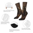 thumbnail image 4 of Balery Apocalyptic Skull Soldier Calcetas Largas con Estampado para Hombre y Mujer – Suaves y Transpirables, Talla Única (US 5-11), 4 of 6
