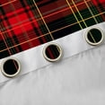 thumbnail image 4 of Castle Fairy Plaid Stripes Black Out Curtains,Vintage Curtains Pack of 2 (42x63 Each), 4 of 6