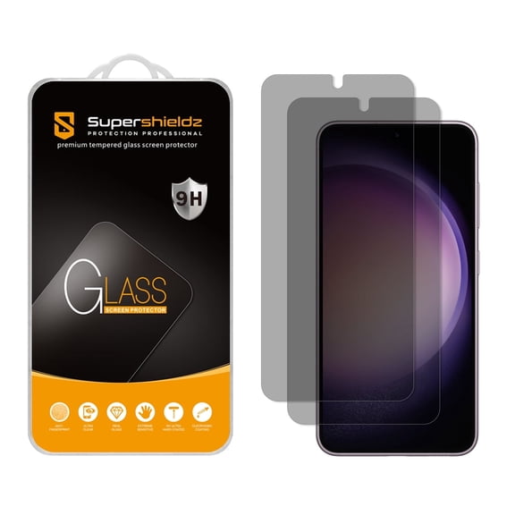 Supershieldz Designed for Samsung Galaxy S23 5G (Privacy) Anti Spy Tempered Glass, Anti Scratch, Bubble Free (2 Pack)