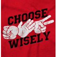 thumbnail image 2 of Rock Paper Scissors Choose Wisely Fun Plus Size Crewneck Graphic Tee Shirt Brisco Brands 3X, 2 of 5