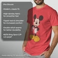 thumbnail image 6 of Men's Mickey Mouse Vintage Black And White Distressed Character T-Shirt - Red, 6 of 10