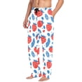 thumbnail image 2 of FORMRS Mens Pajama Pants with Pockets Soft Cotton Sleepwear Lounge Bottoms, Sizes S-2XL, Playful Strawberries, 2 of 7