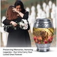 thumbnail image 4 of Tiger's Floral Small Urns For Human Ashes - Urns For Adult Male - Small Urn For Ashes Keepsake - Burial Urns For Cremated Remains (Size-3inch,4pcs), 4 of 5