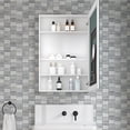 thumbnail image 5 of 24'' W x 36'' H Surface Frameless Mirror Medicine Cabinet, Beveled Mirror Edges Bathroom Medicine Cabinet, Right opening door, 5 of 6
