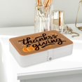 thumbnail image 6 of Thanksgiving Bracelet Holder Jewelry Box Organizer PU Leather with Removable Compartment Portable, 6 of 6