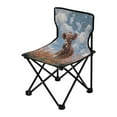 thumbnail image 2 of 600D Oxford Camping Chair Portable Foldable Chair Supports 220 lbs for Picnic, Fishing, Backpacking Brown Cow, 2 of 8