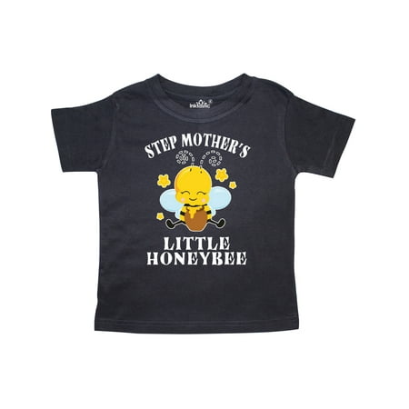 

Inktastic Cute Bee Step Mother s Little Honeybee with Stars Gift Toddler Boy or Toddler Girl T-Shirt